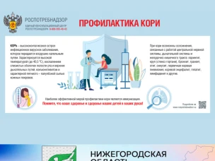 Управление Роспотребнадзора по Нижегородской области напоминает о профилактике кори.