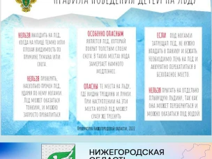 Правила поведения детей на льду.