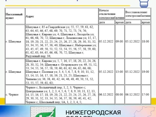 Шахунский РЭС информирует о плановых работах на объектах электросетевого хозяйства.