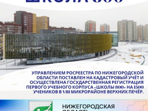 «Школа 800» поставлена на кадастровый учёт.