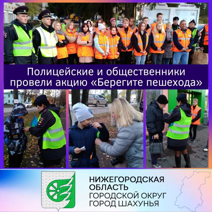 Полицейские и общественники провели акцию «Берегите пешехода»