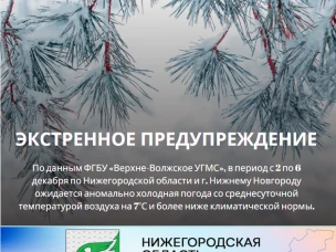 ЭКСТРЕННОЕ ПРЕДУПРЕЖДЕНИЕ